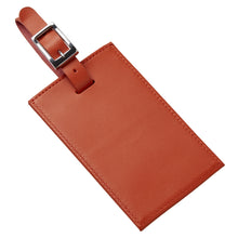 Load image into Gallery viewer, Oversized Rectangular Leather Luggage Tag