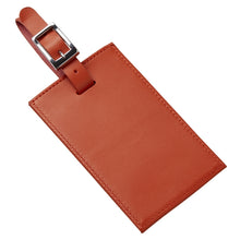 Load image into Gallery viewer, Oversized Rectangular Leather Luggage Tag