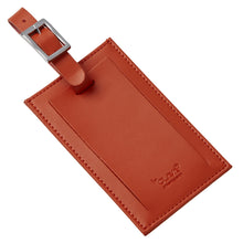 Load image into Gallery viewer, Oversized Rectangular Leather Luggage Tag