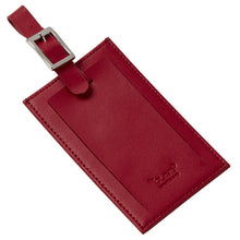 Load image into Gallery viewer, Oversized Rectangular Leather Luggage Tag