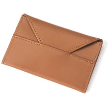 Load image into Gallery viewer, Top Grain Leather Envelope-Shaped Card Holder

