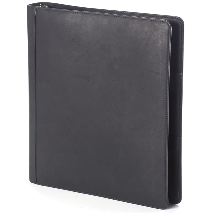 Open 3 Ring Leather Binder