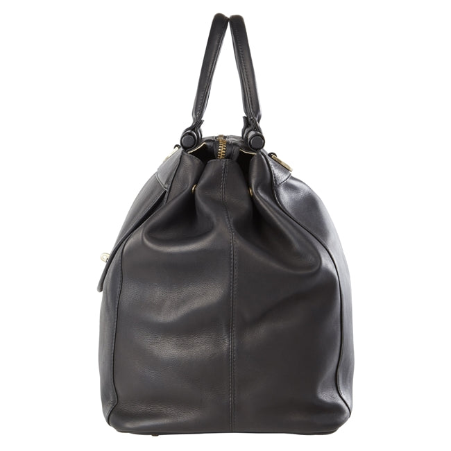 clava turnlock leather backpack Wanderlust Leather Turnlock Carpet Bag by Clava – CLAVA