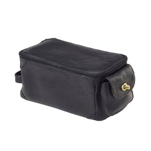 Load image into Gallery viewer, Oversized Leather Turnlock Pocket Travel and Accessory Case
