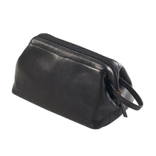 Load image into Gallery viewer, Leather Framed Toiletry Case
