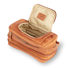 Load image into Gallery viewer, Expandable Leather Toiletry Case
