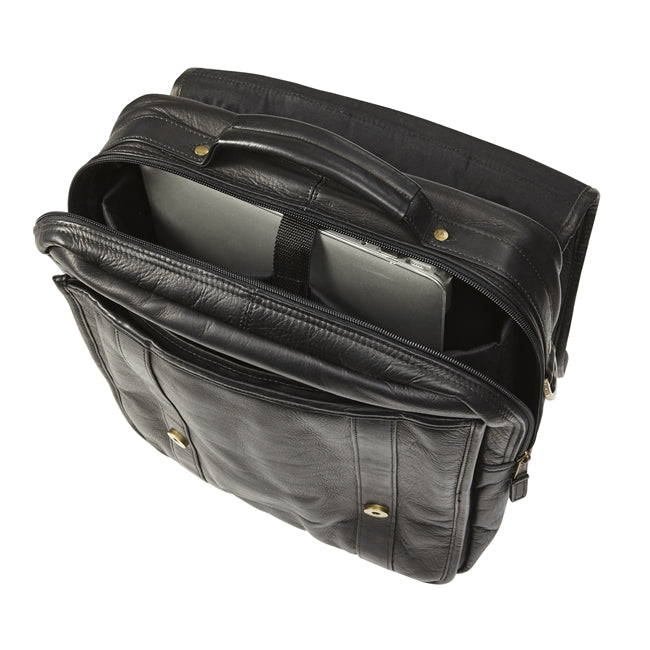 Leather Upright Porthole Briefcase by Clava – CLAVA