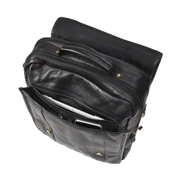clava leather upright porthole briefcase backpack Leather Upright Porthole Briefcase Backpack