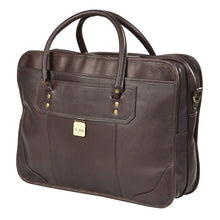 Load image into Gallery viewer, Leather Top Handle Laptop Briefcase
