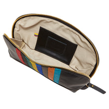 Load image into Gallery viewer, Iris Striped Leather Accessory Pouch
