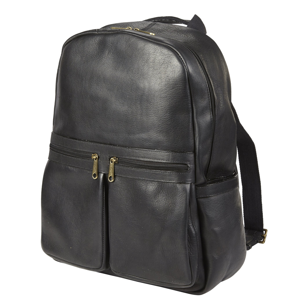Leather City Laptop Backpack