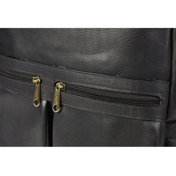 clava vachetta leather urban survival backpack Leather City Laptop Backpack