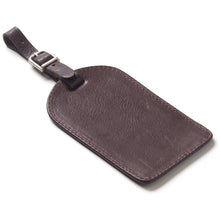 Load image into Gallery viewer, Leather Rectangle Luggage Tag
