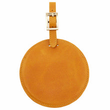 Load image into Gallery viewer, Sonoma Leather Circle Luggage Tag
