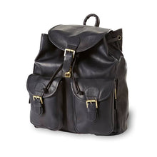 Load image into Gallery viewer, Drawstring Leather Backpack
