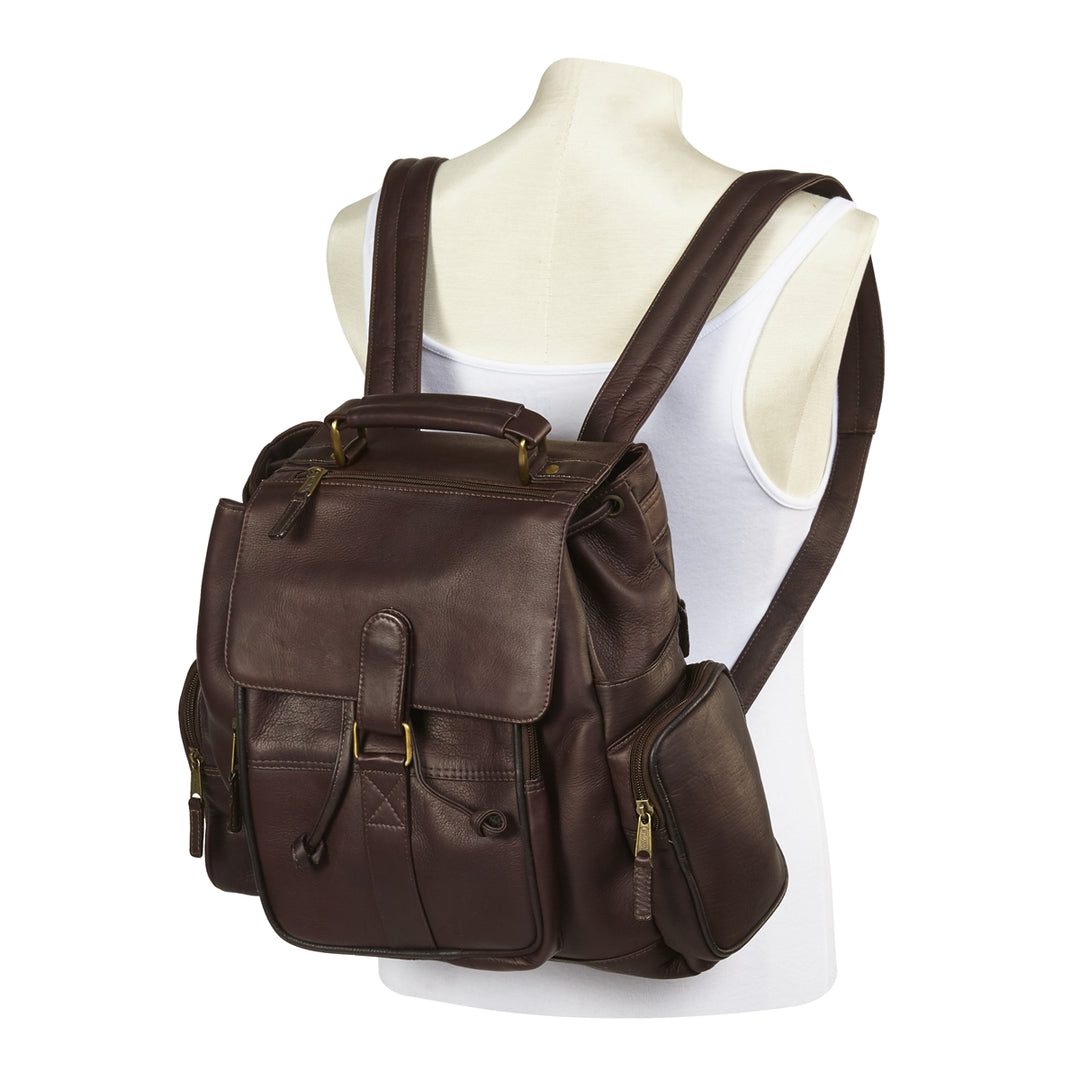 clava vachetta leather urban survival backpack (Vachetta Black) Fashion and adjustable shoulder straps. Urbanpack L | Backpack |