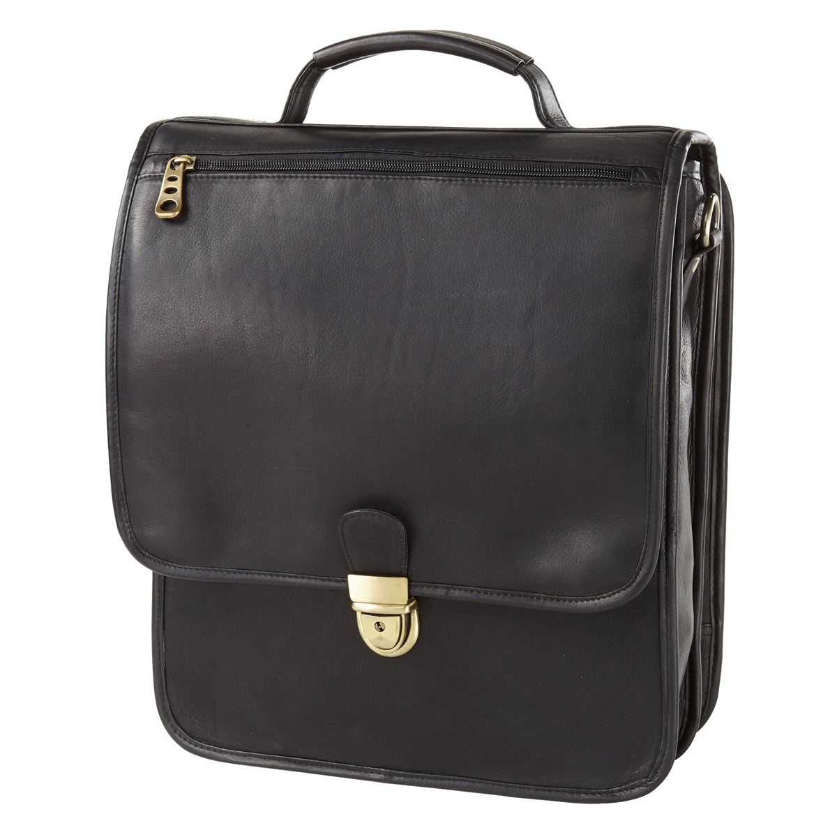 clava leather upright porthole briefcase backpack Black Fixed / With Strap / Yes Please Gorgeous and buttery soft Leather Laptop Briefcase CLAVA