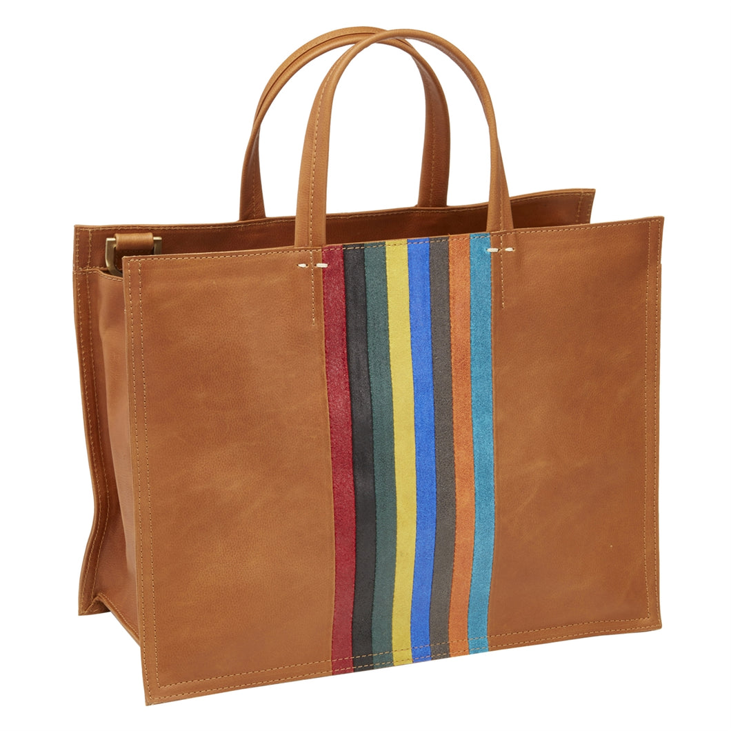 Iris Skinny Stripe Commuter Tote
