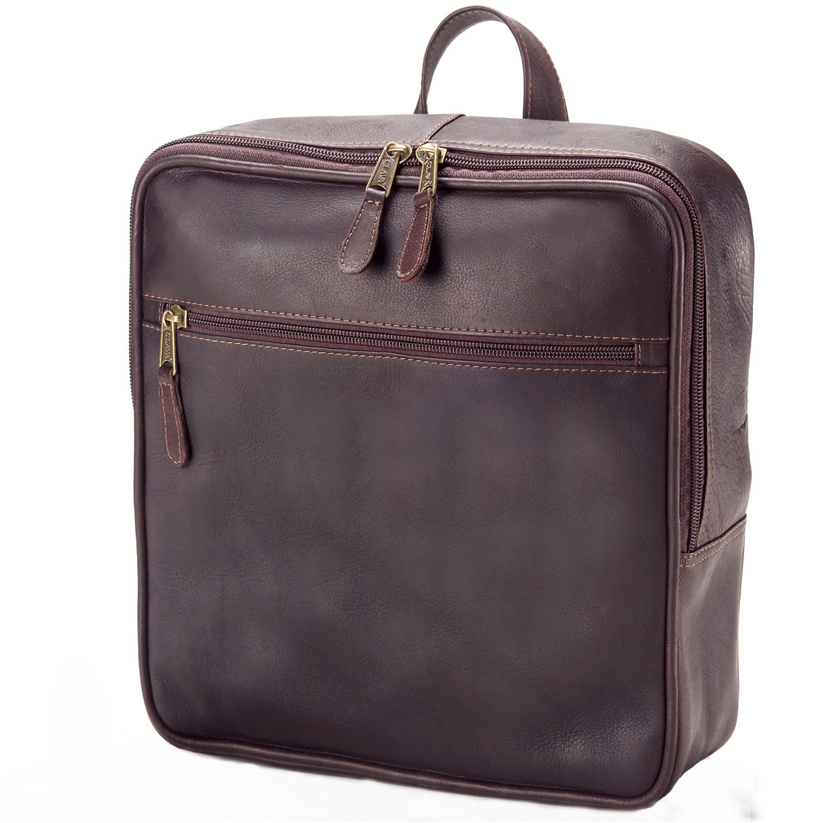 Square Leather Backpack by Clava – CLAVA