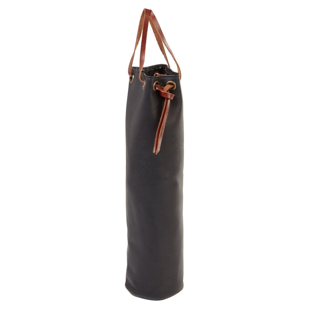 Leather One Bottle Wine Pouch