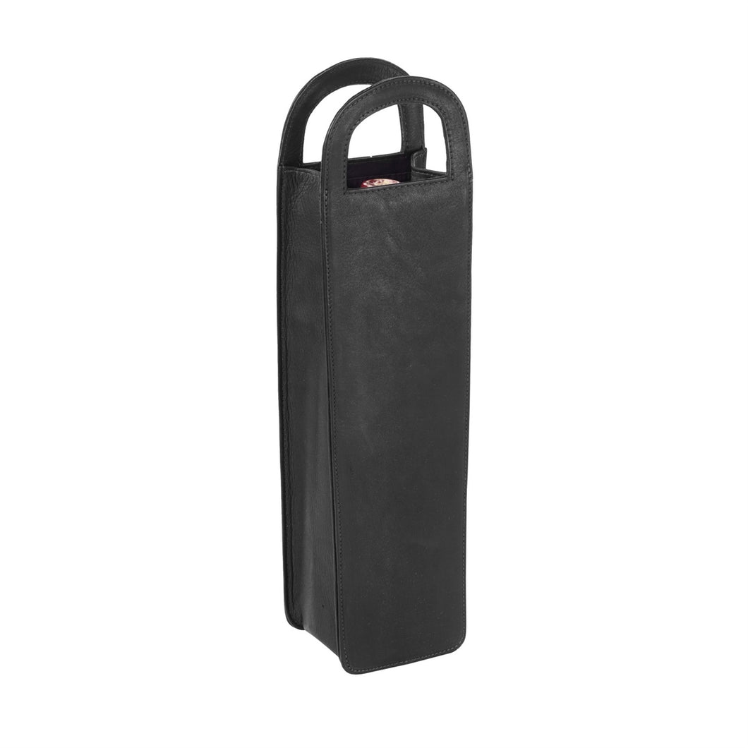 Leather One Bottle Wine Carrier