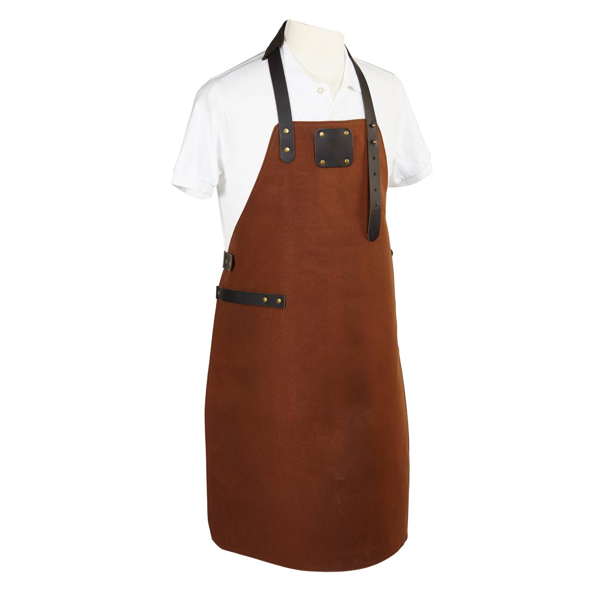 Camel Canvas and Leather Apron for Bartender