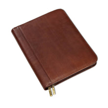 Load image into Gallery viewer, Tuscan Leather Zip Padfolio
