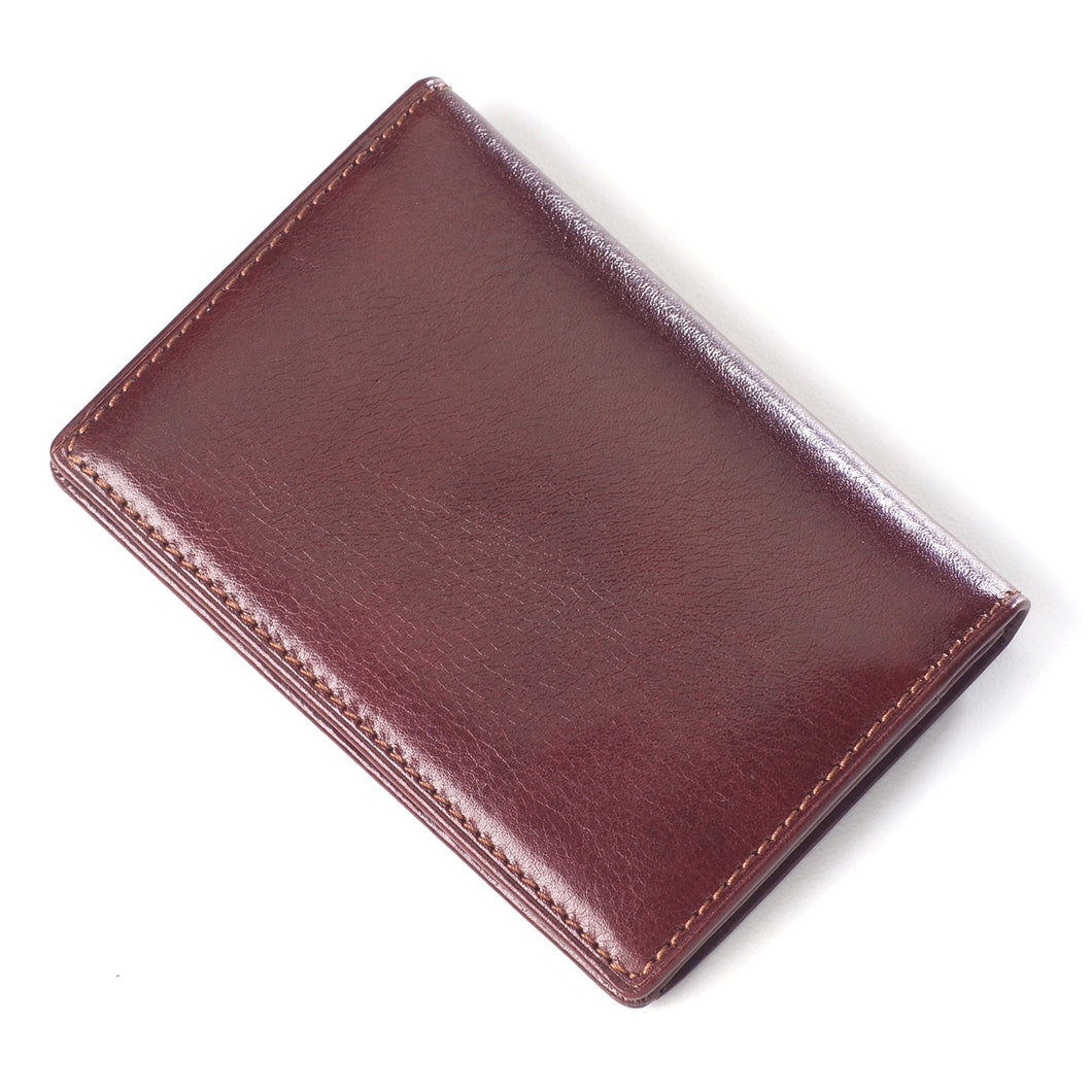 Glazed Leather Biz Card Wallet