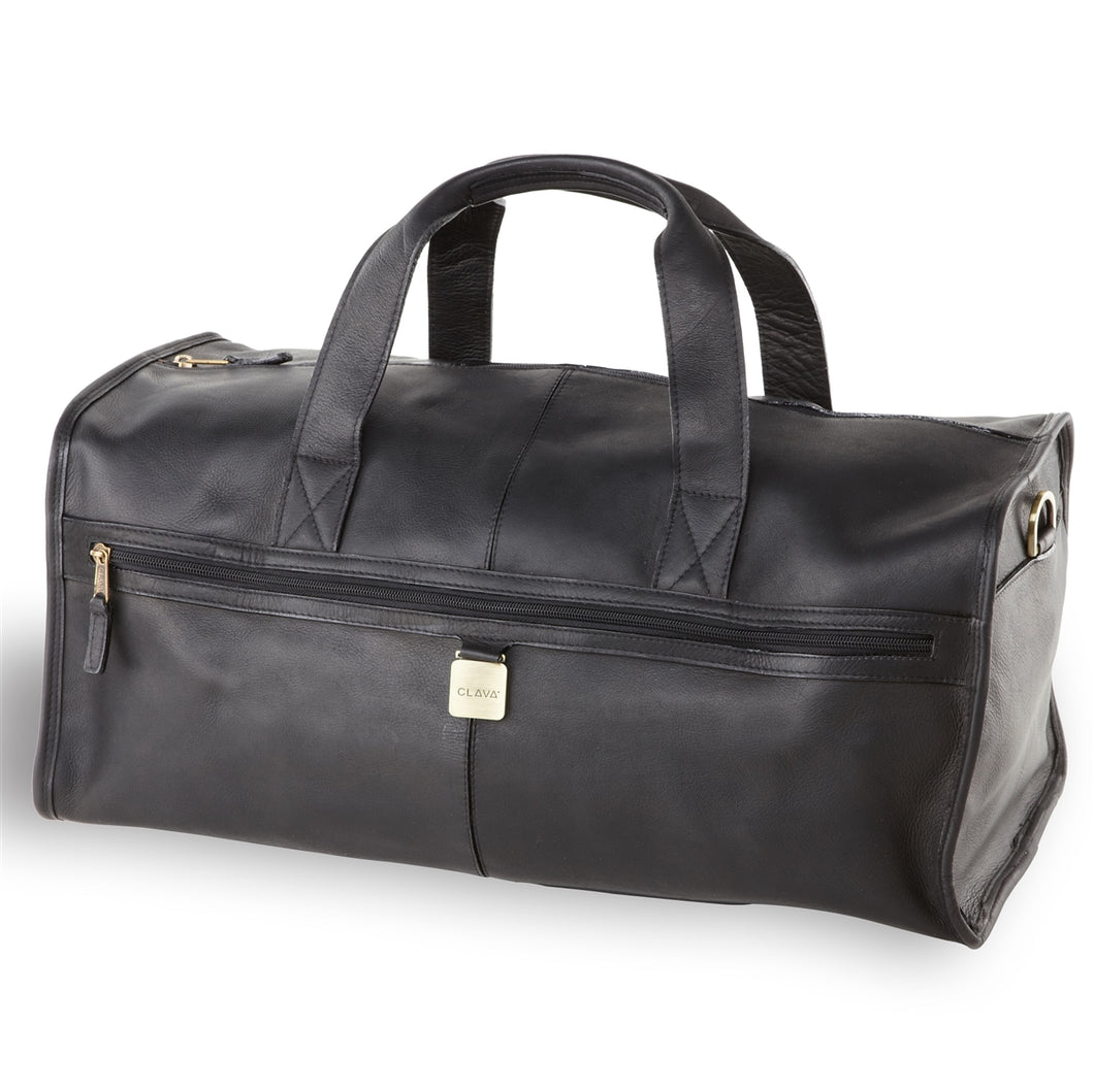 Large Leather Square Duffel