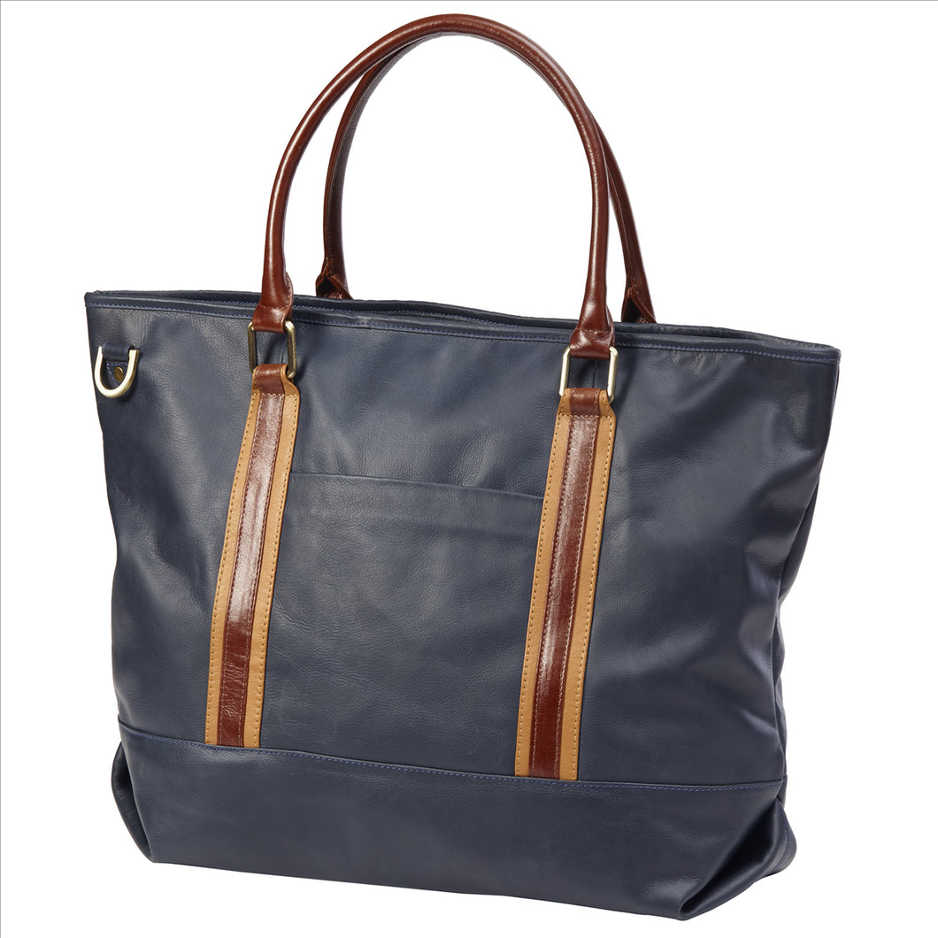 Racer Leather Travel Tote