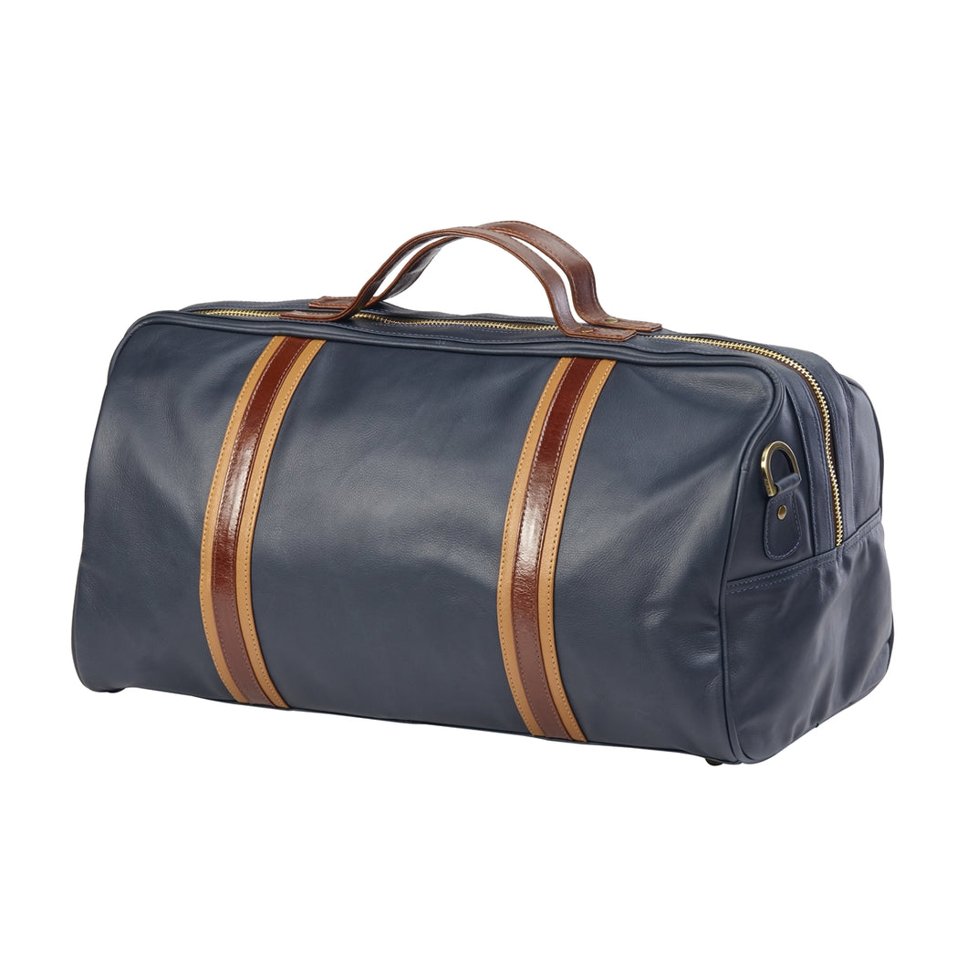 Racer Leather Round Duffel