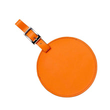 Load image into Gallery viewer, Color Circle Leather Luggage Tag
