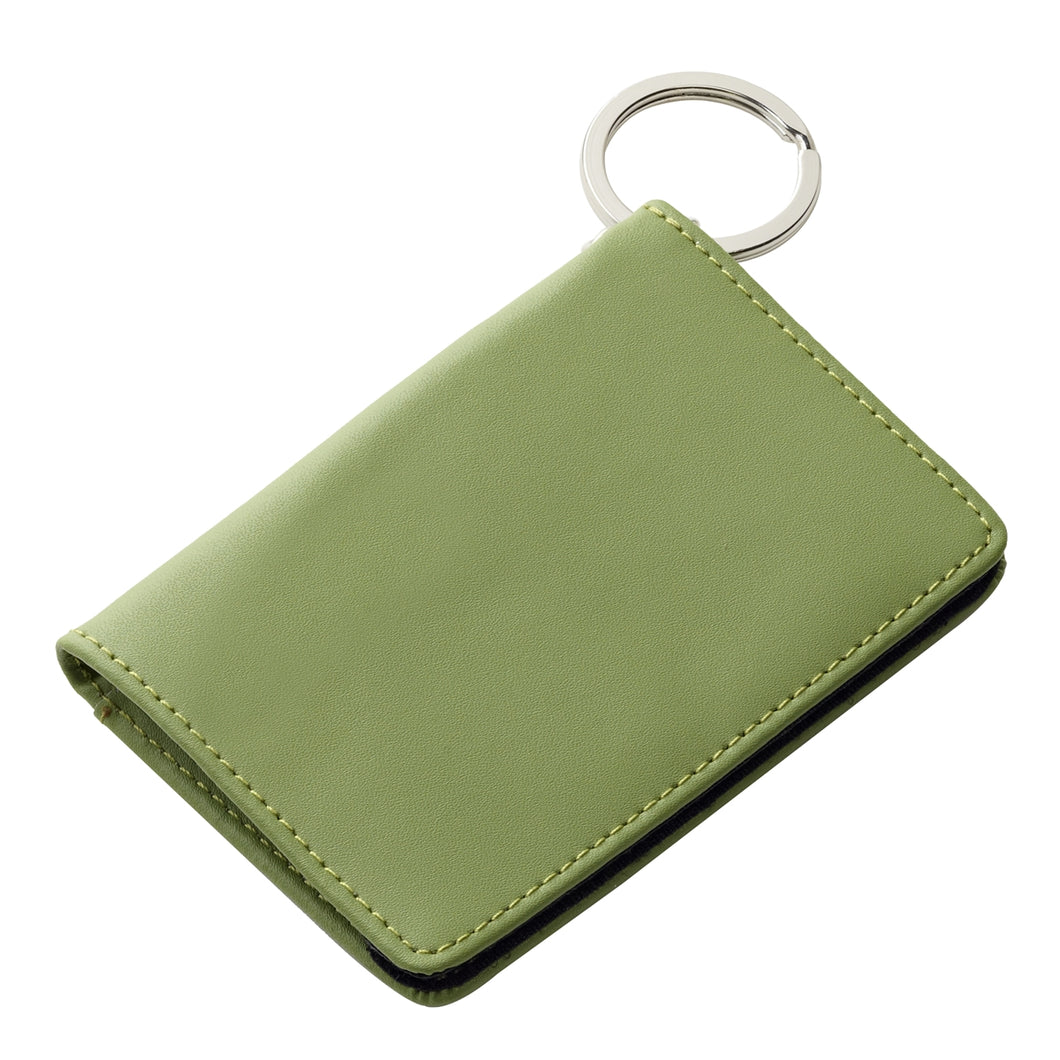 Colorful Leather ID-Keychain Wallet