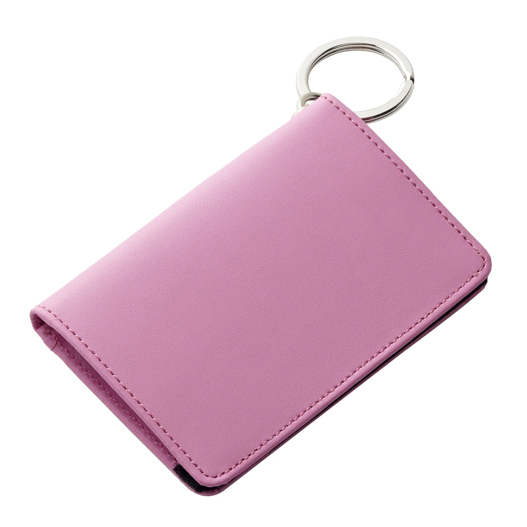 Colorful Leather ID-Keychain Wallet