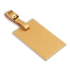 Load image into Gallery viewer, Oversized Rectangular Leather Luggage Tag
